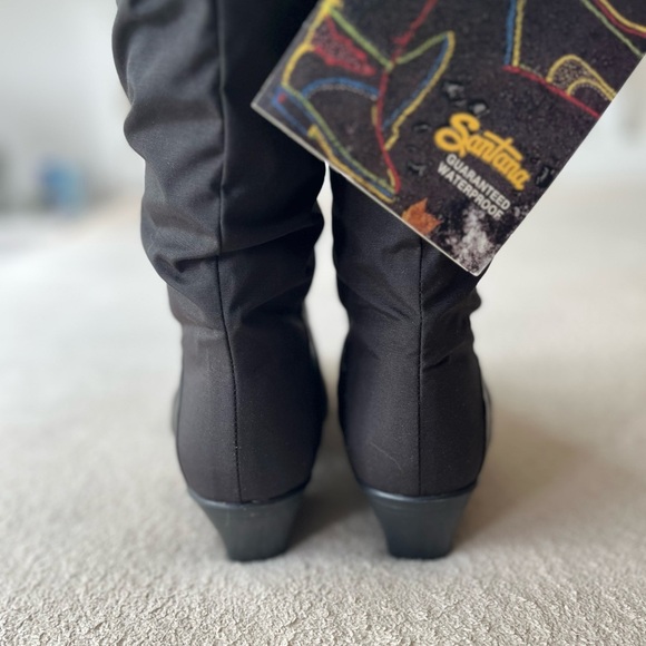 NWT Vintage Santana Canada Waterproof Winter Boots 8 Black - Picture 9 of 16